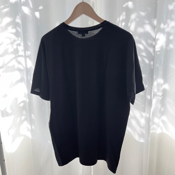 COS Contrast Design Modal Fabric Stretchy Front Back Cotton Short Sleeve Tshirt - Picture 2 of 4